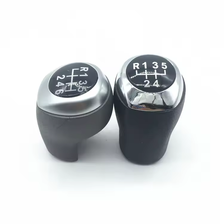 custom manual Black leather 6 speed car gear shift knob for Hyundai Creta Gear Knob
