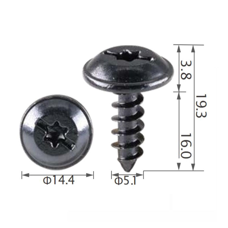 Rear Bumper-Guide Bracket Bolt Fit VW WHT003954