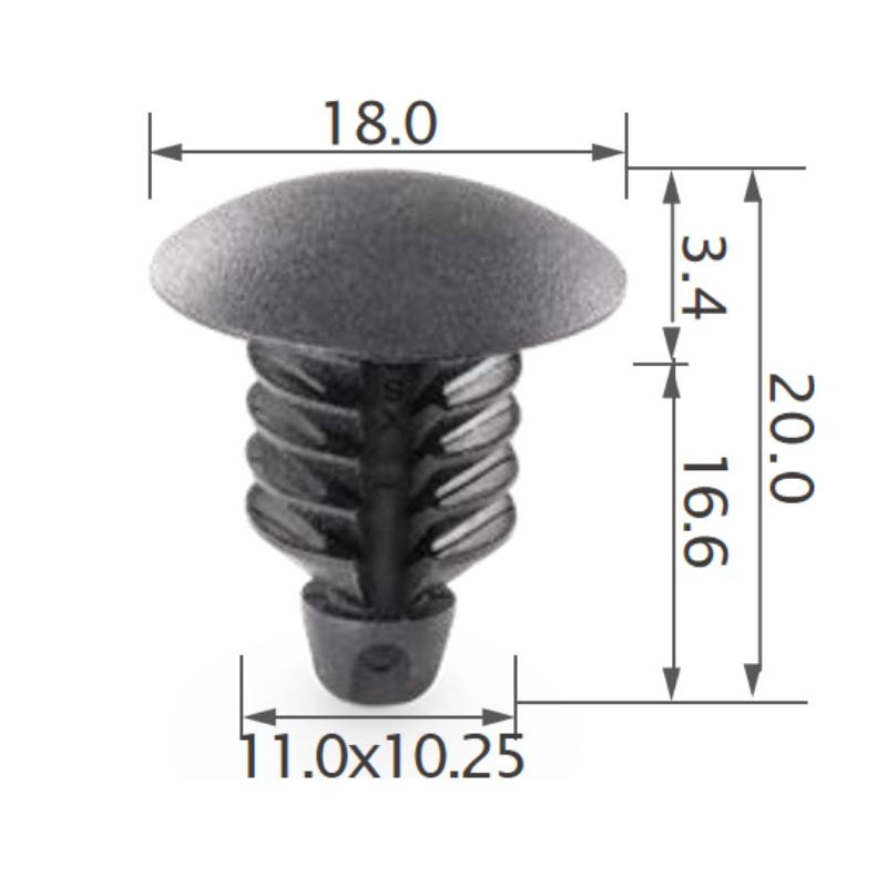 Fit FIAT PANDA Boot Fairing Fasteners Clips 735415836